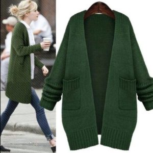 Green cardigan