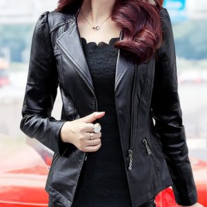 Klasikong leather jacket