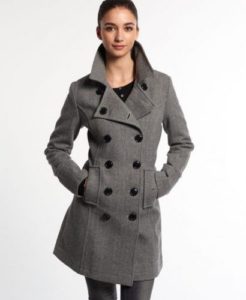 Manteau gris classique