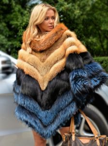 fur poncho