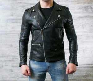 Klassische Bikerjacke für Herren