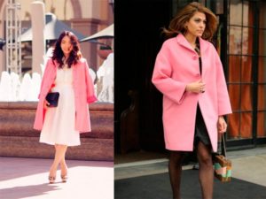 pale salmon coat