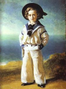 Prince Bertie sa isang sailor suit