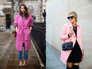 what to wear with a pink coat