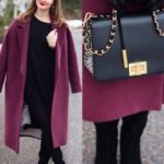 mga accessories para sa isang burgundy coat