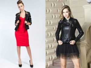 looks elegantes con una chaqueta de cuero