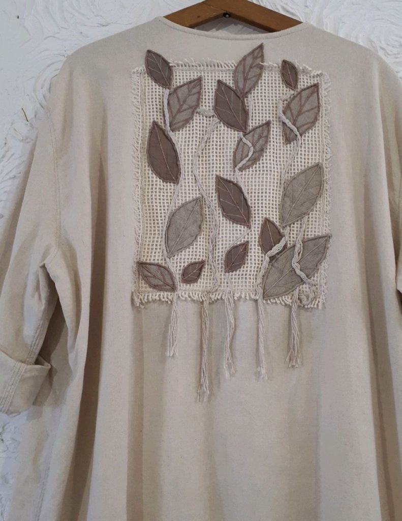 Appliqué sur un cardigan