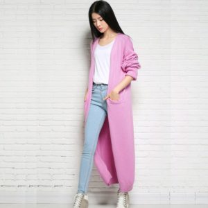 Áo cardigan xuống sàn