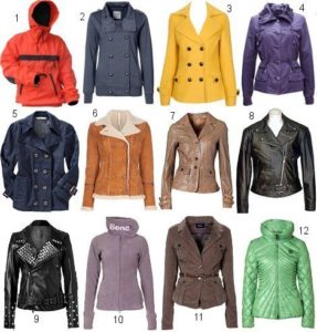 tipos de chaquetas