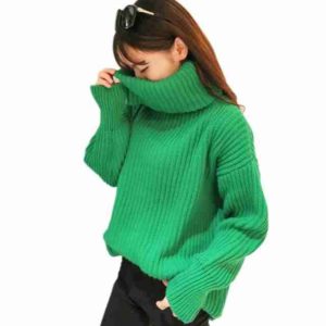 Green knit golf