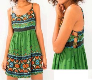 Summer green sundress