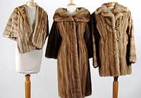 3 models of mink coat