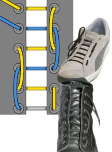 cyclist lacing