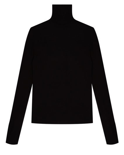 Jersey de cuello alto negro