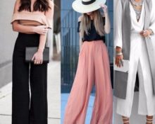 Chaussures sous palazzos et jupes-culottes