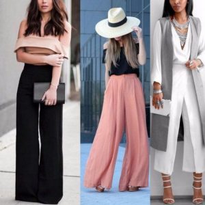 Schuhe unter Palazzos und Culottes