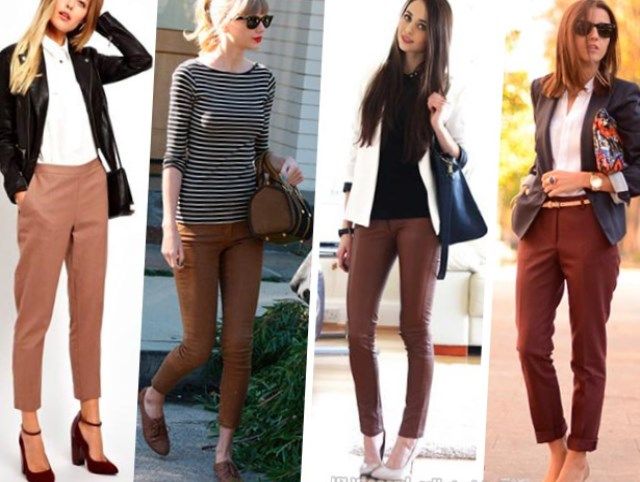 O que vestir com calças marrons para criar um look fashion?