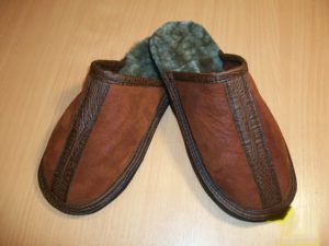 Pantofole in shearling