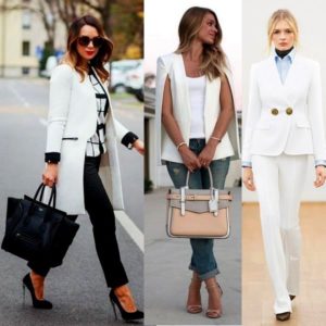 Business white jacket