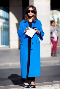 Cappotto lungo blu