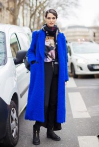 Cappotto lungo blu