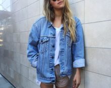 Giacca in denim oversize