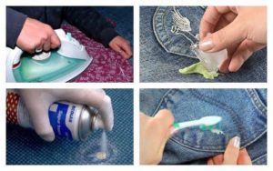 Diferentes formas de quitar el chicle de los jeans