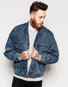 Veste en jean oversize pour homme