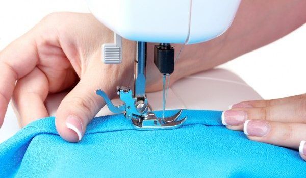 Sewing on a machine