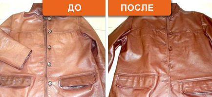 Restauration d'une veste en cuir