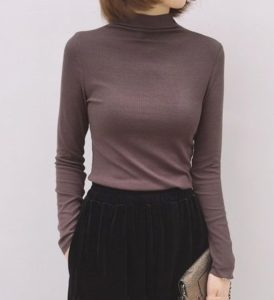 Mörkbrun turtleneck