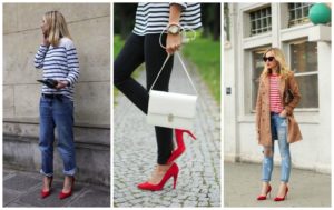 scarpe rosse e jeans