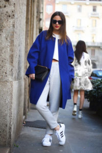 Abrigo azul oversize