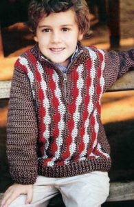 Boy's zip-up sweater