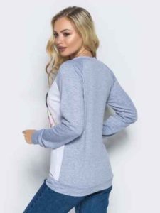 Sweat femme manches raglan