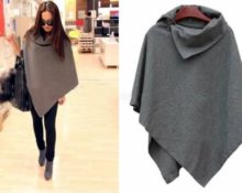 Tissu poncho