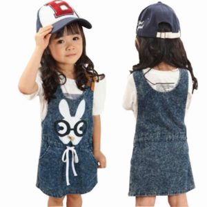 applique บน sundress สำหรับเด็กผู้หญิง