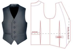 Classic black men's vest