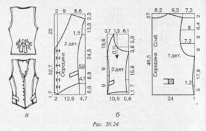 Cutting a men's vest