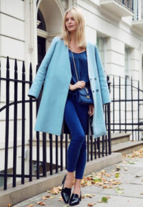 Manteau bleu femme