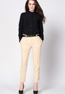 Pantalones cropped tapered