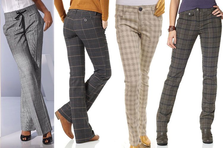 Pantalon à carreaux