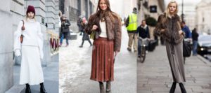 Looks de invierno con falda maxi