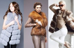 Gilet di pelliccia alla moda