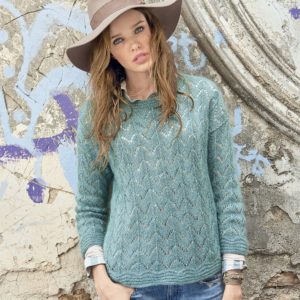 women's openwork jumper