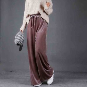 pantalon en velours avec pull