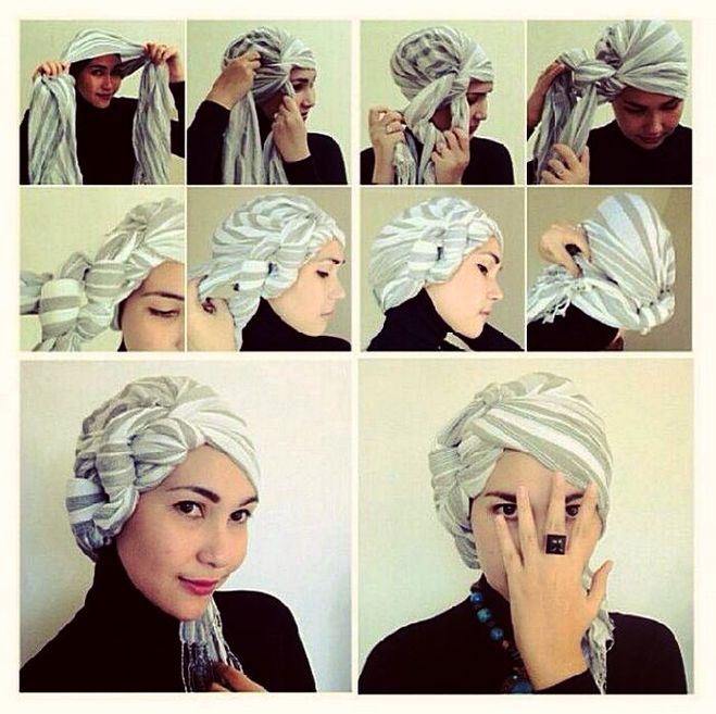 DIY turban step by step