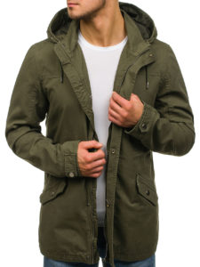 parka de entretiempo para hombre