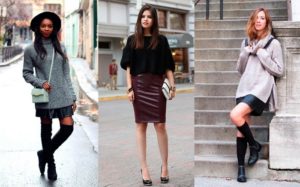 skirt pensil dengan sweater