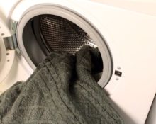 sweater in the washing machine